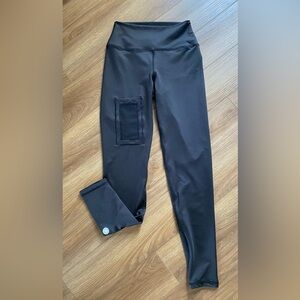 NWOT Lume Black Smart Full Length Cell Phone Pocket‎ Leggings Womans Size Small